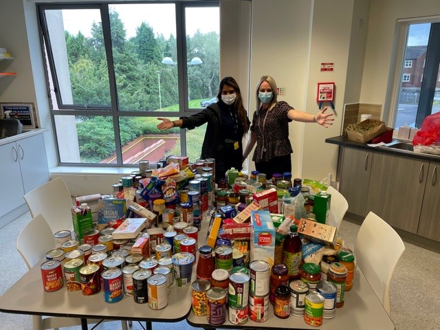 Beacon Volunteers taking part in the Harvest Festival, October 2021
