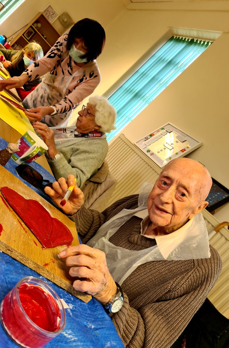 Members enjoying crafting